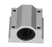 HUSHUI Bloque Deslizante de Rodamiento de Movimiento Lineal SCS25UU, Aleación de Aluminio Duradera, Alta Capacidad de Carga para Maquinaria, Diámetro Interior de 25 Mm