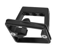 HUSHUI Bloque Portador Delantero de Bicicleta Plegable, Adaptador de Aleación de Aluminio Fuerte para Cargar Fácilmente en Bicicletas Plegables, 1 Unidad (Negra)