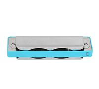 HUSHUI Blues Harmonica E Key Instrumento para Principiantes con Base de Latón para Amantes de la Música, Hecho de Resina ABS y Bronce Fosforado (Azul)