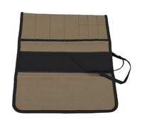 HUSHUI Bolsa de Almacenamiento de Herramientas de Lona, Organizador Enrollable con 7 Bolsillos y Bandas Elásticas, para Acabado de Paletas, Suministros de Pintura, Estudio de Arte,