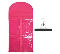 HUSHUI Bolsa de Almacenamiento para Extensiones de Cabello, Soporte Portátil para Extensiones de Cabello a Prueba de Polvo con Cremallera para Uso Diario en Viajes (D)