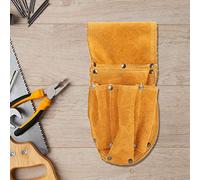 HUSHUI Bolsa de Cintura para Herramientas Almacenamiento Duradero de Piel de Vaca Amarilla para Electricistas y Mecánicos 11,5 X 26 Cm 1 Unidad