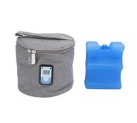 HUSHUI Bolsa de Refrigerador de la Leche Materna, Temperadora Digital Temp Babytle Bottle Botty Bolsa para la Guardería para mamá (Gris)