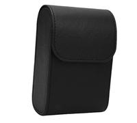 HUSHUI Bolsa Protectora para Telémetro con Cierre Magnético para Golfistas, Bolsa de Almacenamiento de Cuero PU, 93x145x53mm (Negra)