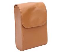HUSHUI Bolsa Protectora para Telémetro con Cierre Magnético para Golfistas, Bolsa de Almacenamiento de Cuero PU, 93x145x53mm (Marrón Oscura)