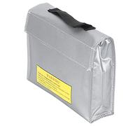 HUSHUI Bolsa Segura para Batería a Prueba de Explosiones, Bolsa de Almacenamiento de Batería Lipo Portátil con Diseño de Sellado con Cremallera, para Baterías de Aviones RC y Seguridad