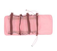 HUSHUI Bolsas de Maquillaje 4 en 1 Bolsa de Cosméticos Plegable y Desmontable Compartimentos Extraíbles Bolsas de Malla Bolsa de Aseo Enrollable Organizador de Viaje Portátil