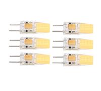 HUSHUI Bombilla GY6.35 con Ahorro de Energía, Protección para los Ojos, Bombilla COB de 5W para Lámpara de Techo, Lámpara de Mesa, 6 uds., 1,5 X 0,5 Pulgadas (Luz Natural)