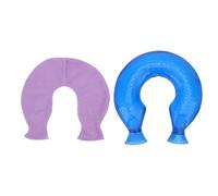 HUSHUI Botella de Agua Caliente en Forma de U, Bolsa de Agua Caliente Fría de PVC de 1,4 L, Almohadilla Térmica para el Cuello con Cubierta para Relajarse en el Cuello, la Mano y