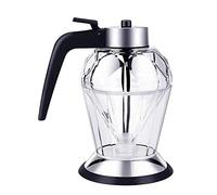 HUSHUI Botella dispensadora de Aceite de Vidrio, dispensador de Miel de Vidrio sin Goteo con Soporte dispensador de Jarabe Tarro de condimento para Herramienta de Cocina