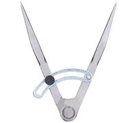 HUSHUI Brújula Divisora de Ala, Herramienta Ajustable de Acero Al Carbono para Carpintería Precisa y Elaboración de Cuero (153mm)