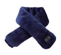 HUSHUI Bufandas calentadas para mujer, Bufanda calefactora suave alimentada por USB, Bufanda de invierno calentada para hombres y mujeres, camping, senderismo, esquí, azul real)