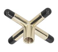 HUSHUI Cabezal de Apoyo para Taco de Billar, Cabezal de Puente Duradero Hecho de Cobre con Apoyo Cruzado Largo y Corto, para Palos de Billar, Suministros (Cruz)