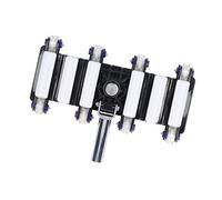 HUSHUI Cabezal de Aspiradora de Piscina de Plástico de 14 Pulgadas con Ruedas y Cepillos Laterales para una Limpieza Eficiente en Piscinas, Parques Acuáticos y Estanques de Peces