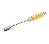 HUSHUI Cabezal F, Herramienta Ergonómica de Acero Al Carbono con Amarillo para Instalar Conectores de Cabeza F, con Molde Profesional para Equipos de Vídeo de Alta Densidad