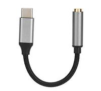 HUSHUI Cable Adaptador a 3,5 Mm Conector Auxiliar Duradero de Alta Fidelidad para Música y Llamadas Gris 10-12 Cm (Gris)