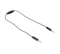 HUSHUI Cable de Grabación Bidireccional de 3,5 Mm con Función de Reducción de Ruido para Marketing en y Juegos Transferencia de Sonido de Cobre sin Oxígeno de 50 Cm