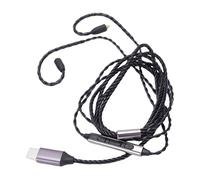 HUSHUI Cable de Repuesto para Auriculares Tipo C para IE300 IE600 IE900, Material OFC, Micrófono Incorporado, Cable de 47,24 Pulgadas para Música y Llamadas
