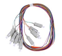 HUSHUI Cable Flexible de Fibra de 12 Polos Multimodo SC/UPC 62,5/125 Nivel de Clase Portadora para Comunicación de Fibra óptica PVC de 1,5 M