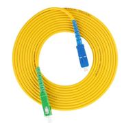 HUSHUI Cable Puente de Fibra de 5m, Cable de Conexión de Fibra Óptica de Alto Rendimiento para Redes, Material de PVC, Paquete de 2