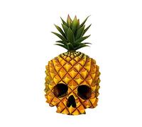 HUSHUI Caja de Almacenamiento de Estatua de Calavera de piña, decoración Creativa de piña de Halloween, Sala de Estar, Armario de TV, Decoraciones de Escritorio, Manualidades de Resina