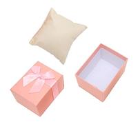 HUSHUI Caja de Almacenamiento de Relojes, Caja de Reloj Interior de Fieltro Suave con Almohada para Reloj para Hombres y Mujeres, Reloj de Pulsera Inteligente de Lujo, Uso Doméstico de (Rosada)