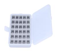 HUSHUI Caja de Bobinas, Organizador de Carretes de Plástico con 30 Ranuras con Ventana Transparente, para Almacenamiento de Manualidades de Costura y Organización de Carretes Sueltos