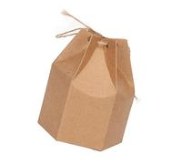 HUSHUI Caja de Regalo de Papel Kraft, Diseño Hexagonal de Linterna Exquisita para Bodas y Fiestas, 50 Juegos, 9,5 X 6,8 Cm (HMS2212122)
