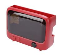HUSHUI Caja de Soporte para Enrutador Montada en la Pared, Elegante Gestión de Cables para Sala de Estar, Dormitorio, Oficina, ABS, 11,02x3,74x8,27 Pulgadas (Rojo)