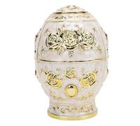 HUSHUI Caja para Palillos de Dientes, Innovador Contenedor Organizador de Palillos de Dientes con Revestimiento de Color Metálico en Forma de Huevo