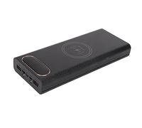 HUSHUI Caja Portátil del Banco del Poder de la Batería 8x21700 Caja del Banco del Poder de Carga Rápida para los Teléfonos Móviles ABS Negro