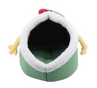 HUSHUI Cama Cueva para Gatos, Casa Semicerrada para Mascotas con Aislamiento Térmico y Asas Resistentes, Diseño Espacioso para Perros Pequeños, Gatos, Conejos, 22,44 X 15,75 X 12,20