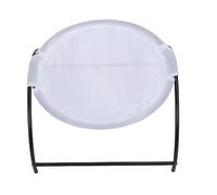 HUSHUI Cama de Hamaca de Gato Elevada Malla Transpirable Malla Removible Construcción Estable de Construcción Mascota Cama Colgante Elevada para Gatito Interior (White)
