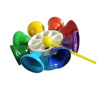 HUSHUI Campana Musical de Juguete, 8 Notas, Campanas de Metal Coloridas, Instrumento de Percusión para Niños, Experiencia de Aprendizaje y Juego