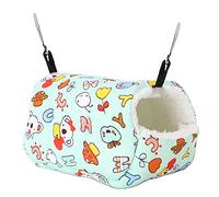 HUSHUI Casa de hámsteres, nido de algodón colgante para hámster, cálido y grueso, para hámsteres de cobayas, color verde