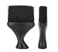 HUSHUI Cepillo de Limpieza del Cabello Plumero de Cuello Suave para una Fácil Depilación en Casa y Salón - Tamaño Mini Material ABS Ligero Negro 1 Unidad
