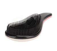 HUSHUI Cepillo para Desenredar el Cabello, Masajeador Indoloro del Cuero Cabelludo para Cabello Mojado, Liso y Rizado, con Cubierta Galvanizada en Gradiente Blanco Rosa