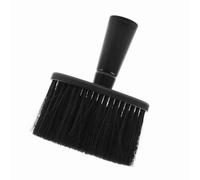 HUSHUI Cepillo Portátil para Depilación de Cuello con Cerdas Suaves para Limpieza de Polvo de Cabello para Peluqueros, de Plástico Ergonómico, Tamaño Pequeño (Negra)