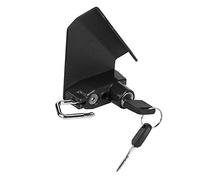 HUSHUI Cerradura de Casco Antirrobo, Aleación de Aluminio Duradera para YZF R1M R1S R6, Almacenamiento Cómodo y Seguro con 2 Llaves (Negra)