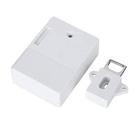 HUSHUI Cerradura de Gabinete de 125KHz, 2 Modos de Desbloqueo con Diseño sin Orificios para Cajón de Armario de Gimnasio, Sauna, Negocio en Casa (Blanca)