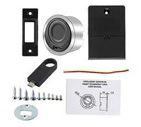 HUSHUI Cerradura de Huella Digital Cerradura de Seguridad de Huella Digital sin Llave Elegante para Gabinetes y Cajones Aleación de Aluminio y Zinc 1 Unidad