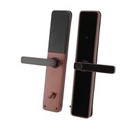 HUSHUI Cerradura de Puerta Inteligente Cerradura Electrónica Automática con Huella Digital para Hogar y Hotel, 7 Métodos de Desbloqueo, Material de Aleación, 1 Unidad