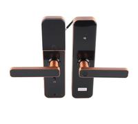 HUSHUI Cerradura de Puerta Inteligente Wi-Fi con Múltiples Métodos de Desbloqueo para Seguridad de la Oficina en el Hogar Aleación de Aluminio Capacidad de 100 Piezas de Huellas Dactilares