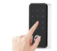 HUSHUI Cerradura Inteligente de Huellas Dactilares sin Llave con Reconocimiento Rápido para Gabinete y Cajón, Solución de Almacenamiento Seguro (Plata)