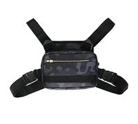 HUSHUI Chest Rig Bag,Bolsa de Pecho Resistente al Agua para Exteriores Manos Libres Práctico Paquete de Pecho Running Phone Holder Vest Chest Gear Bag para Caminar Pesca Ciclismo Senderismo