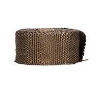 HUSHUI Cinta Aislante para Envoltura Térmica de Escape, Fibra de Vidrio de Alto Rendimiento, Resistencia Al Calor Directo para Automóviles y Motocicletas, 5000 Mm, 7 Unidades (Marrón)