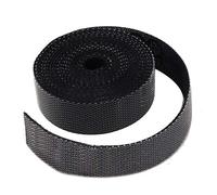HUSHUI Cinta de Sujeción Autoadhesiva de Gancho y Bucle para Organización de Cables, 5 uds., Gris y Negro, 1,5 M de Longitud (Negra)