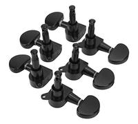 HUSHUI Clavijas de Afinación de Cuerdas, 6 Afinadores de Guitarra con Bloqueo Cromados con Tornillos para Guitarras Eléctricas y Acústicas, Suministros para Instrumentos Musicales