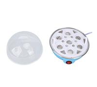 HUSHUI Cocedor de Huevos de Gallina, Haga 7 Huevos Cocidos Grandes con Apagado Automático Anti-quema en Seco, Lindo Diseño en Forma de Pollo, para (Azul)