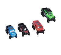 HUSHUI Coches Todoterreno de 6 Ruedas con Tracción hacia Atrás de Aleación 1:50 - Vehículos Duraderos de Fundición a Presión Accionados por Fricción para Niños Pequeños - Ideal para Diversión en